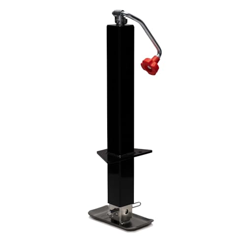 Top-Wind Trailer Jack with a Adjustable Drop Leg | 3000lb Lift Capacity | 5000lb Load Capacity | A-Frame Mount | 7.9