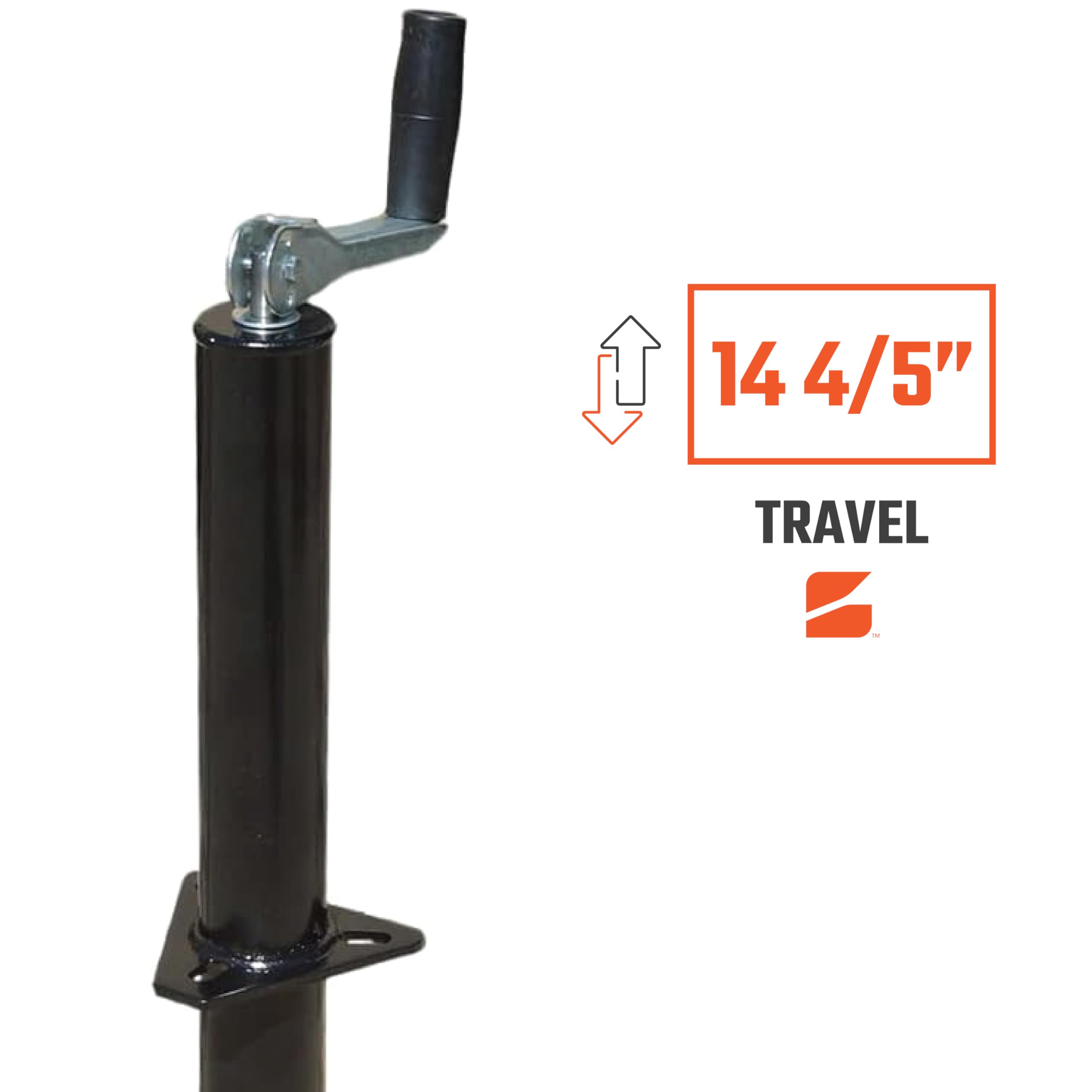 Top-Wind Trailer Jack | 5000lb Capacity | 14 4/5