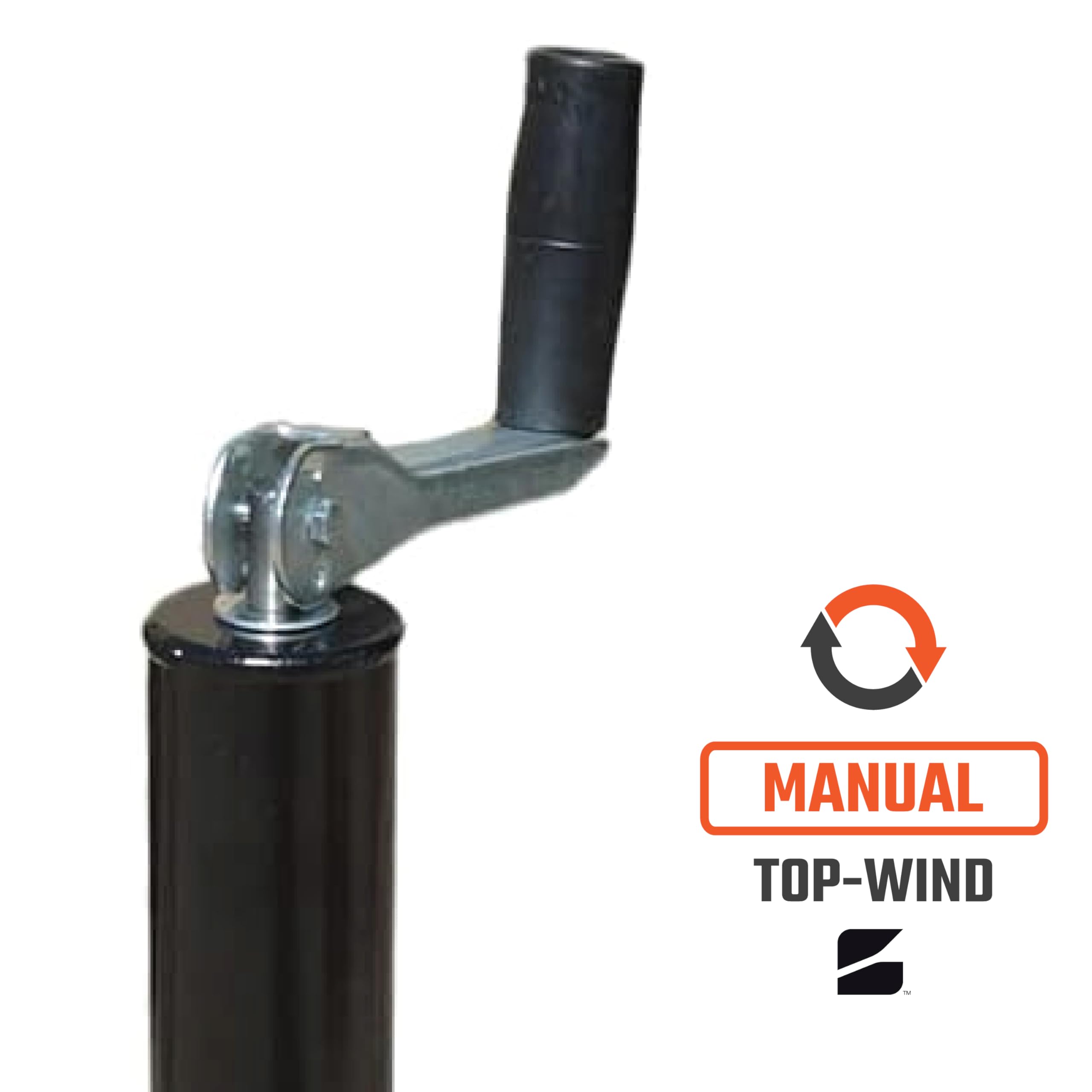 Top-Wind Trailer Jack | 5000lb Capacity | 14 4/5