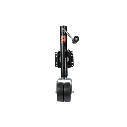 Side-Wind Double Wheel Marine Trailer Jack with 1200lb Capacity | BD-SW-1200-SM-CW-002-BLK