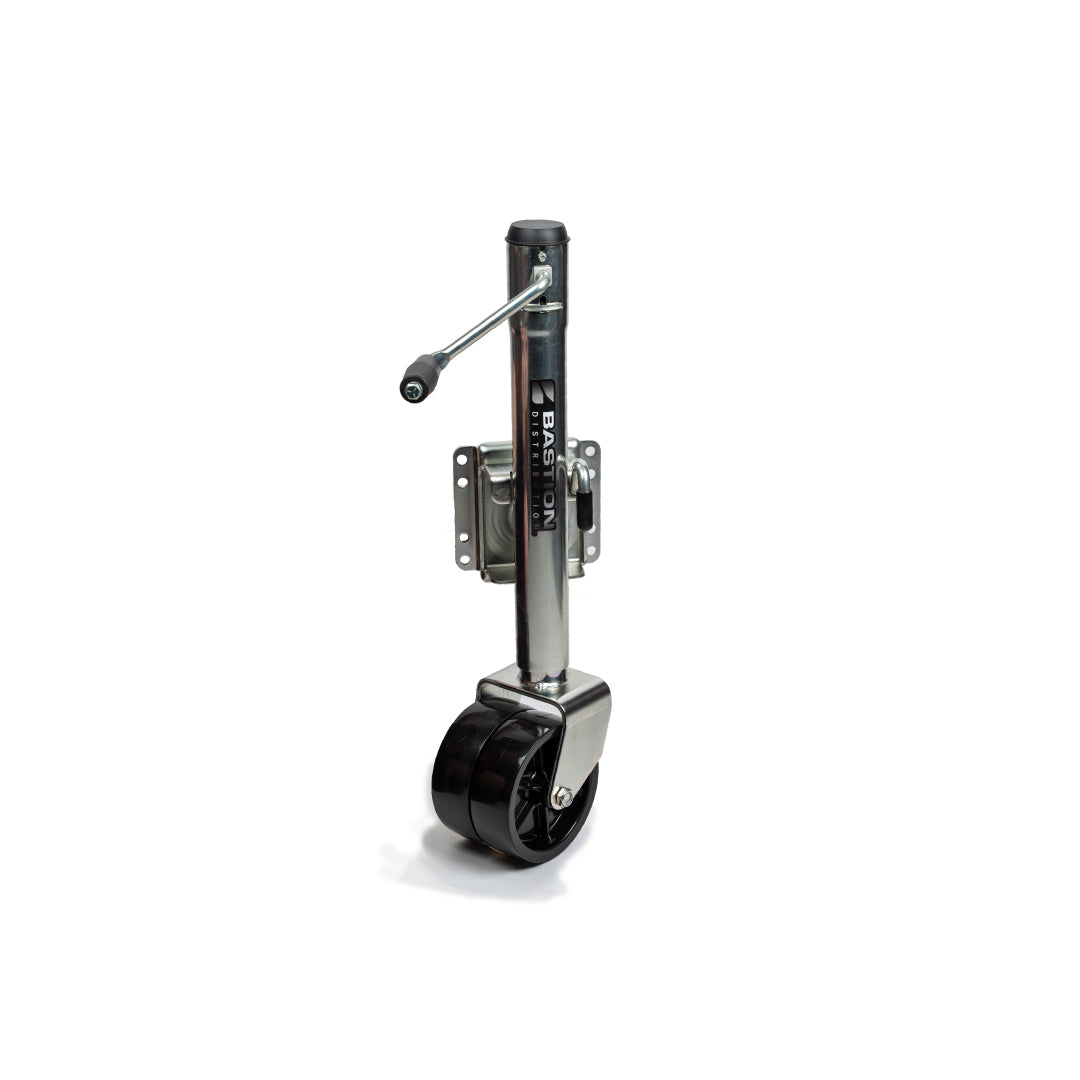 Side-Wind Double Wheel Marine Trailer Jack with 1500lb Capacity | BD-SW-1500-SM-CW-002