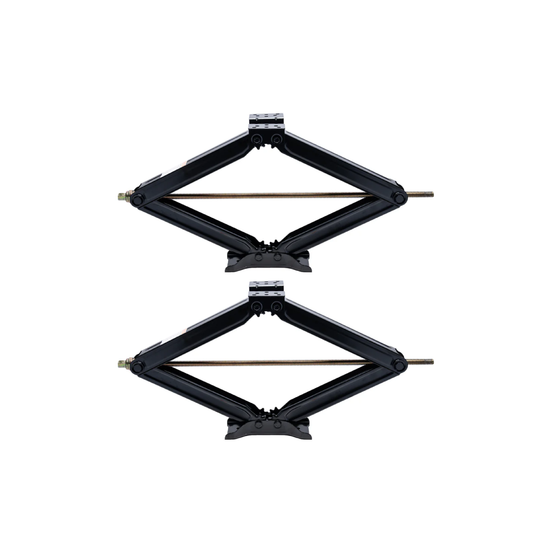 Two 30" Scissor Jacks and Crank Handle with 5000lb Capacity | BJ-5000MSJ30