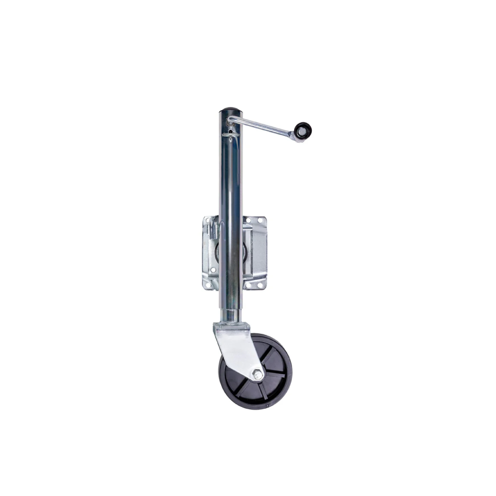 Marine Trailer Jack | Side-Wind | Heavy-Duty Swivel Mount | 6-Inch Wheel | Stainless Steel | Chrome Finish | 1000lb Capacity | BD-1000SW-SM